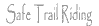 Safe trail riding lessons